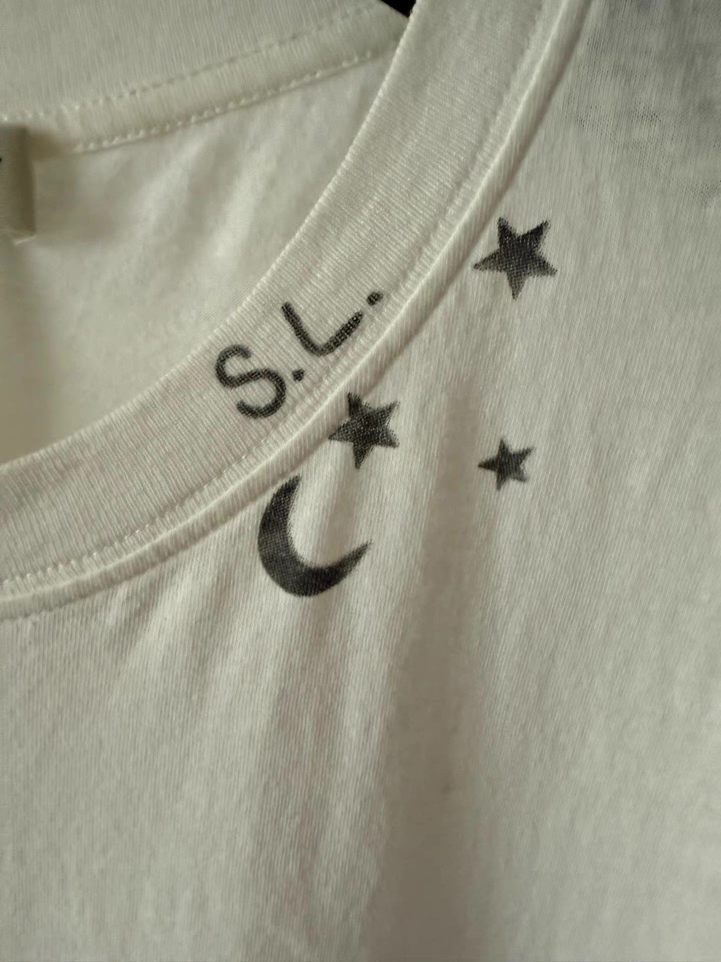 Saint Laurent Paris Saint Laurent Star and Moon T-shirt Ｑ23 Size US M / EU 48-50 / 2 - 3 Thumbnail