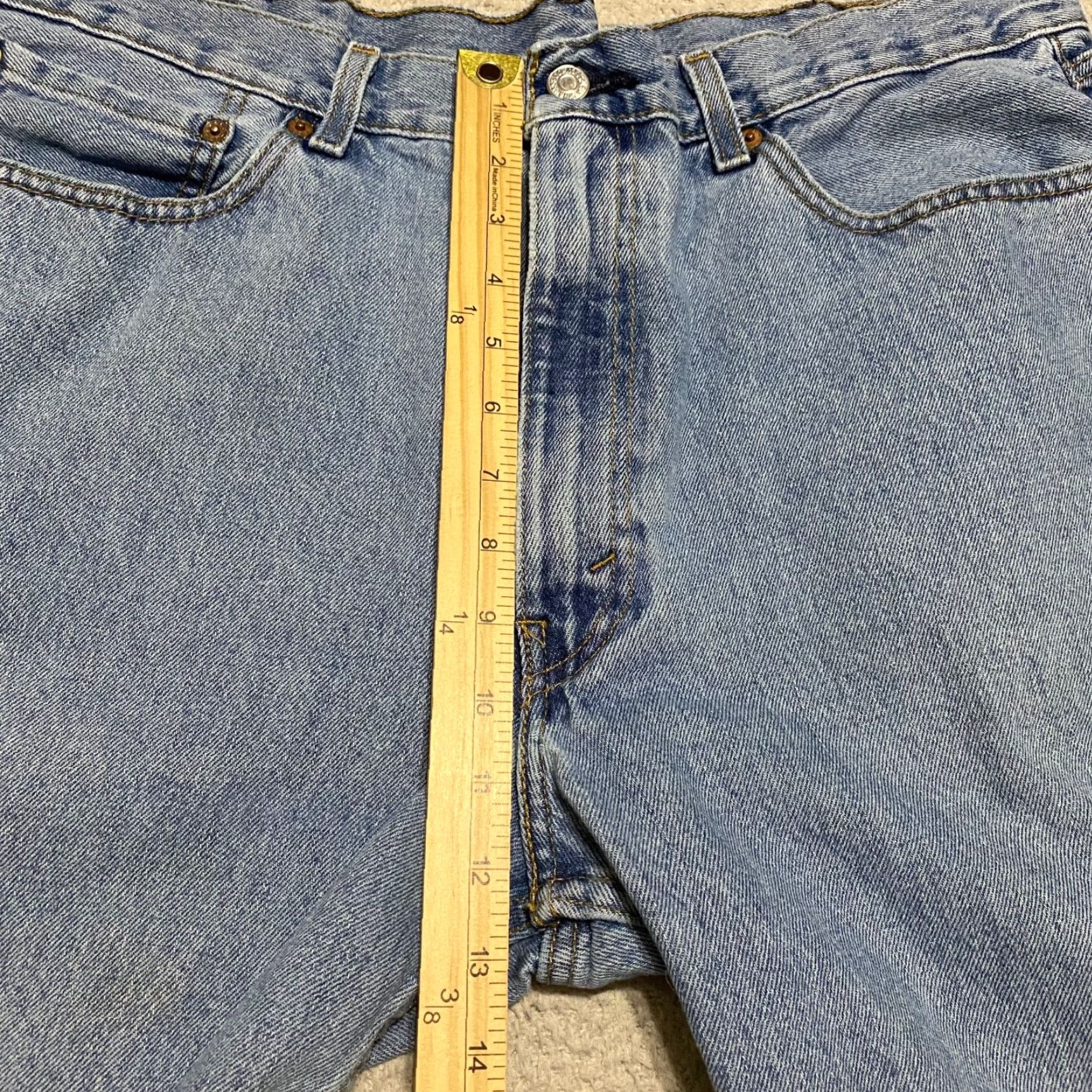 Levi's Levi's 550 Jeans Mens 38x30 Blue Denim Straight Leg Relaxed Fit Size US 38 / EU 54 - 7 Thumbnail