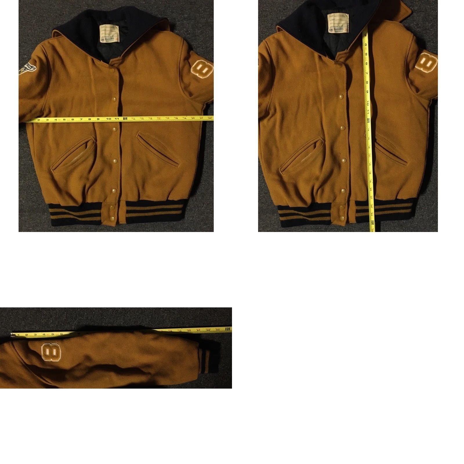 Vintage Vtg 80s Varsity Letterman Jacket 36 USA School Football Track College Grunge 70s Size US XXS / EU 40 - 11 Thumbnail