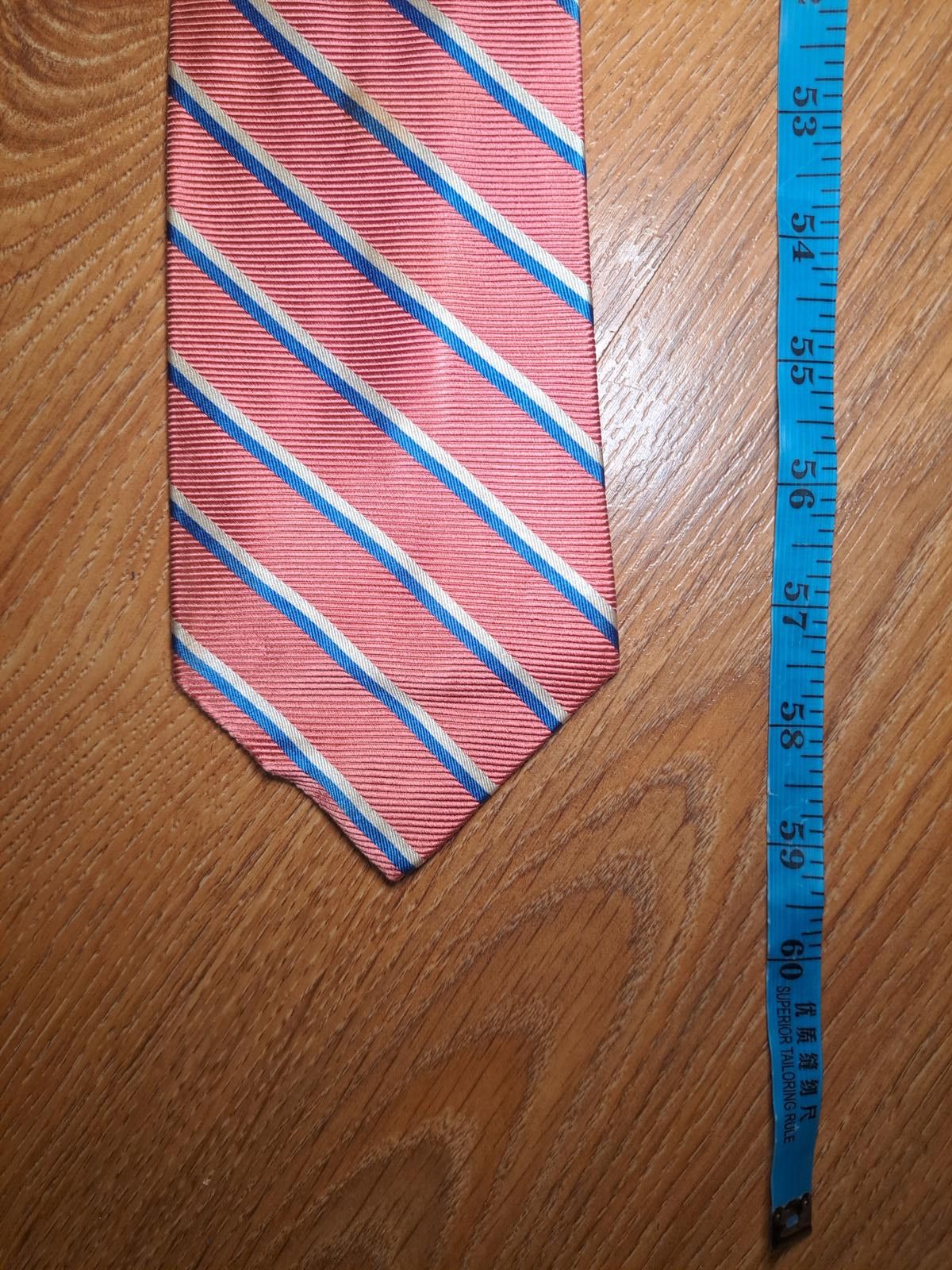 Brooks Brothers Brooks Brothers Silk Tie Pink Striped Repp Wide Size ONE SIZE - 6 Thumbnail