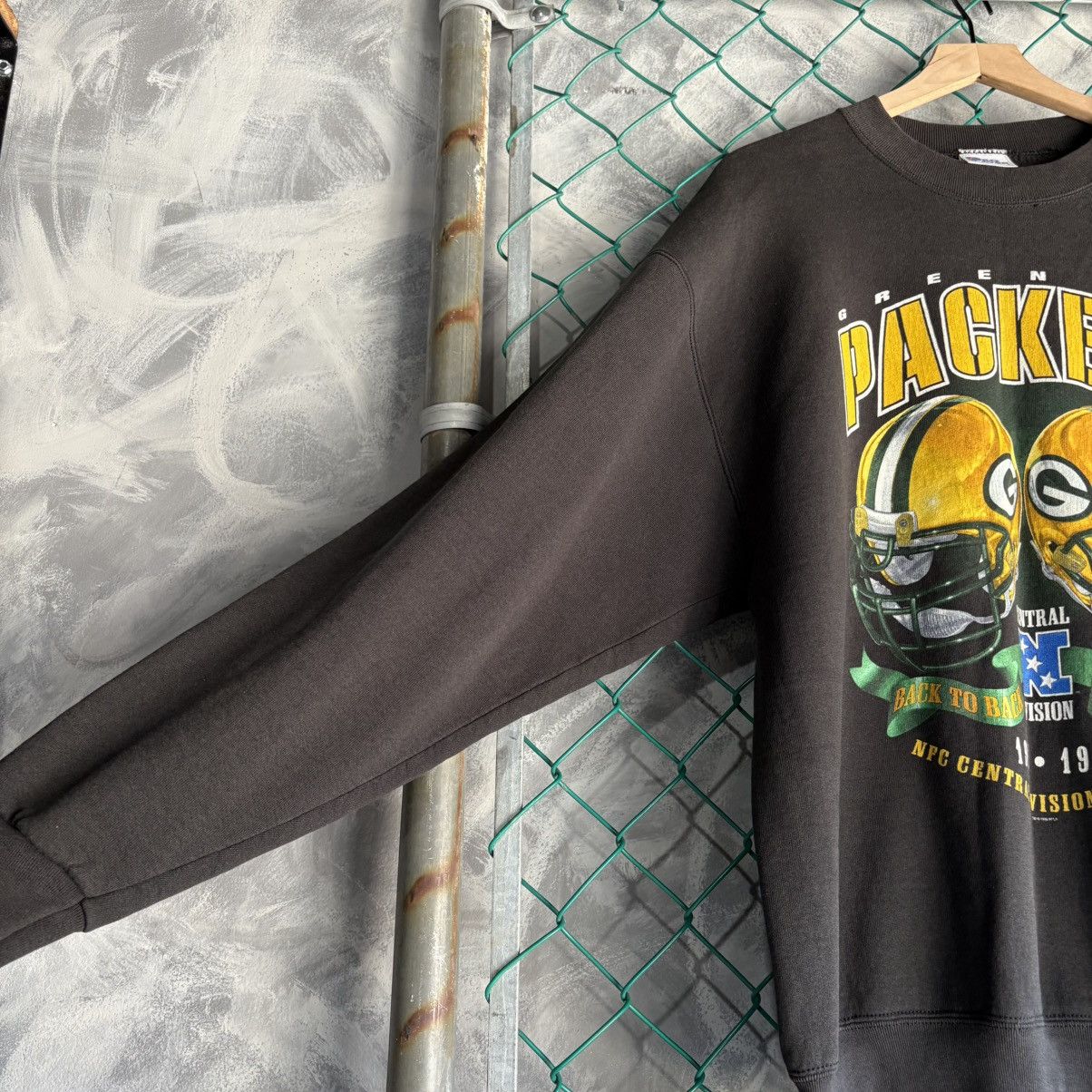 Pro Player vintage pro player sweatshirt Mens XL Faded Black Green Bay Size US XL / EU 56 / 4 - 4 Thumbnail