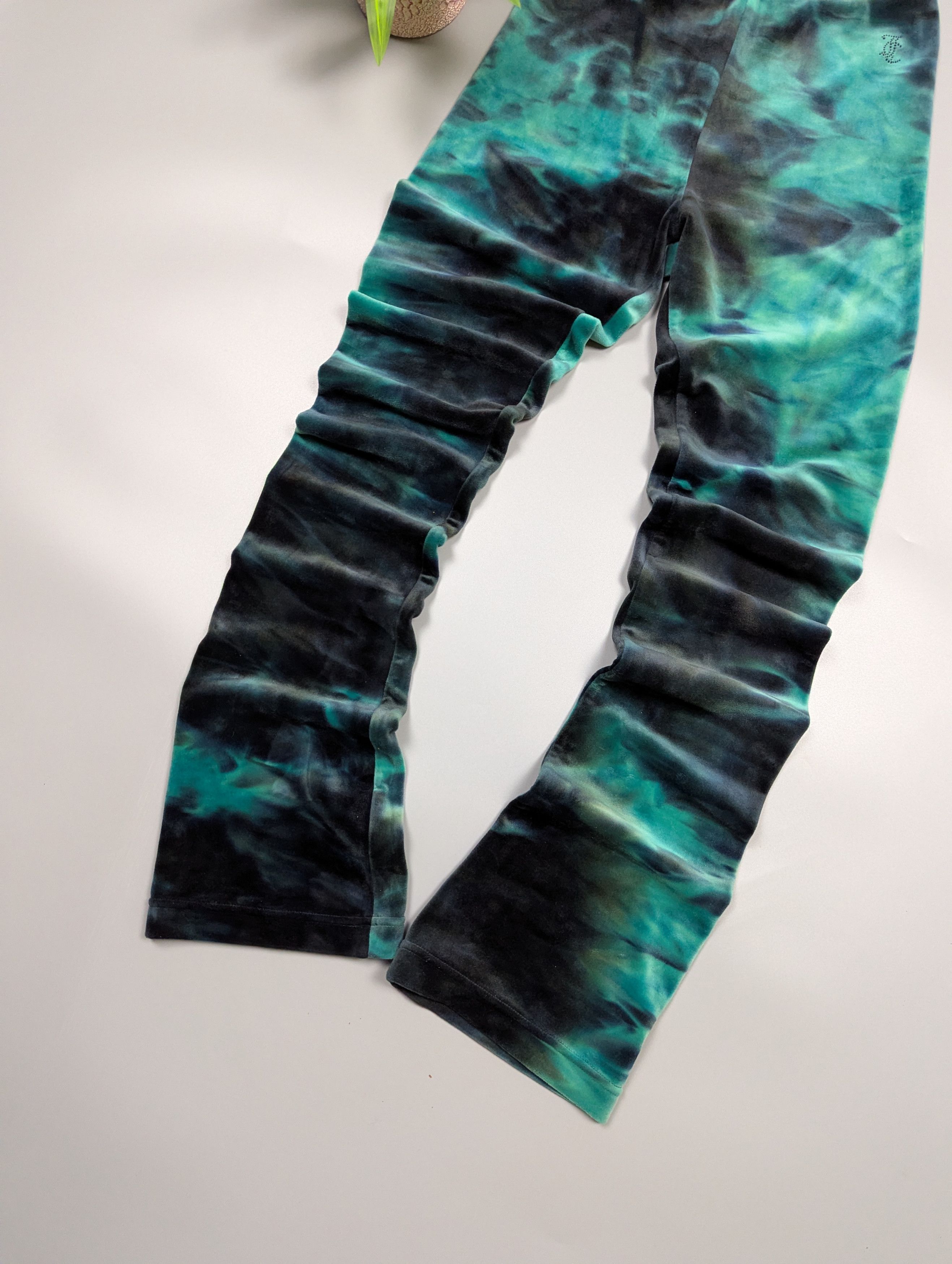 Juicy Couture Juicy Couture Women’s Tie Dye Flared High Waist Skinny Pants Size 33" - 8 Thumbnail