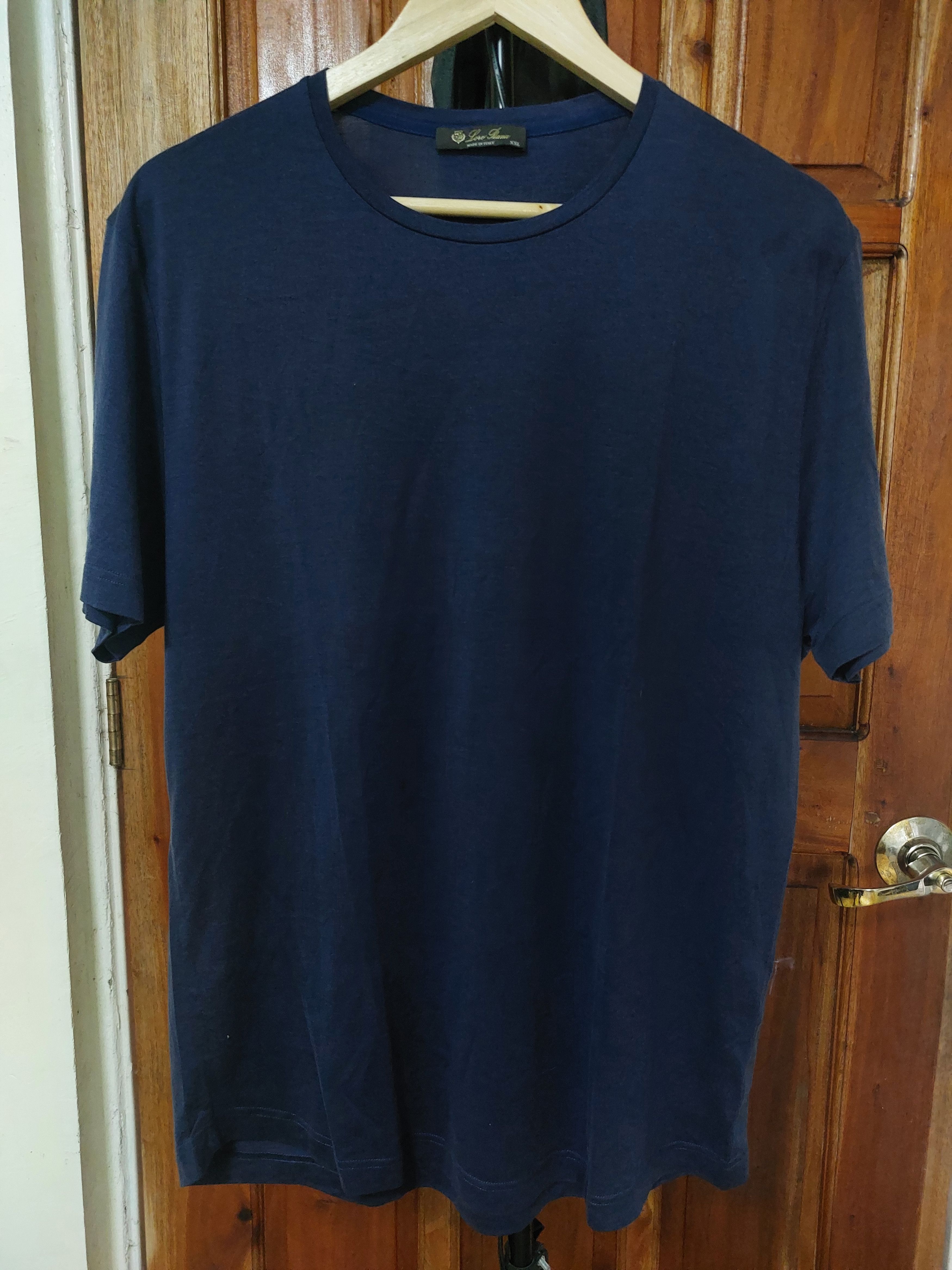 image of Loro Piana Tee in Navy Blue, Men's (Size 2XL)