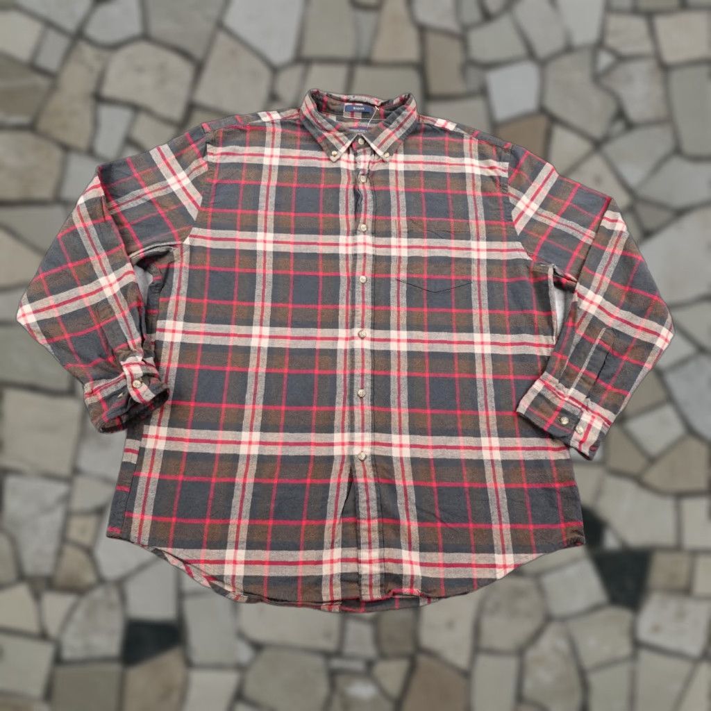 Pendleton Pendleton Shirt Mens XL Gray Red Brown Plaid Mason Flannel Button-Up Long Sleeve Size US XL / EU 56 / 4 - 1 Thumbnail