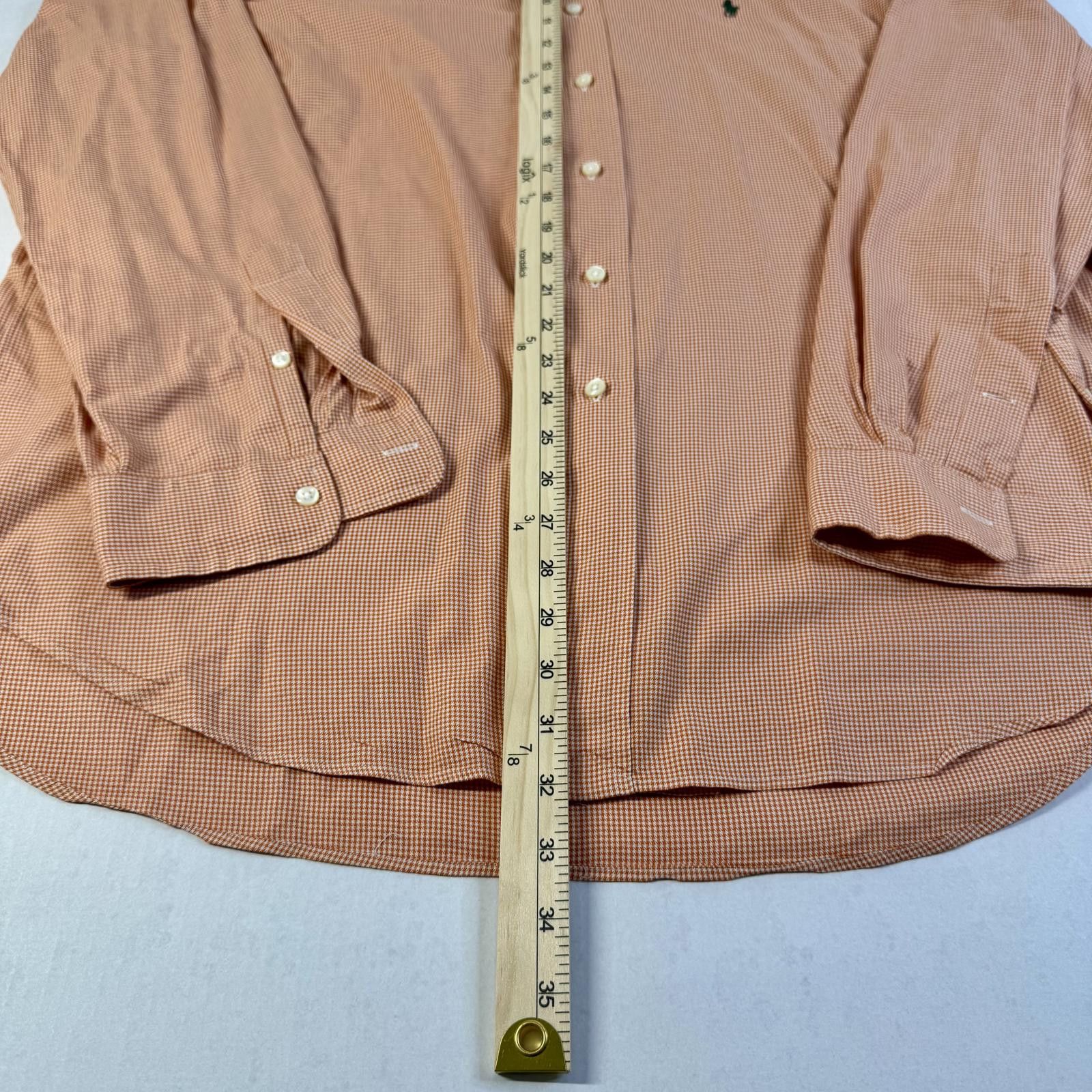 Polo Ralph Lauren Ralph Lauren Men’s Orange Long Sleeve Button Up Shirt XL Size US XL / EU 56 / 4 - 7 Thumbnail
