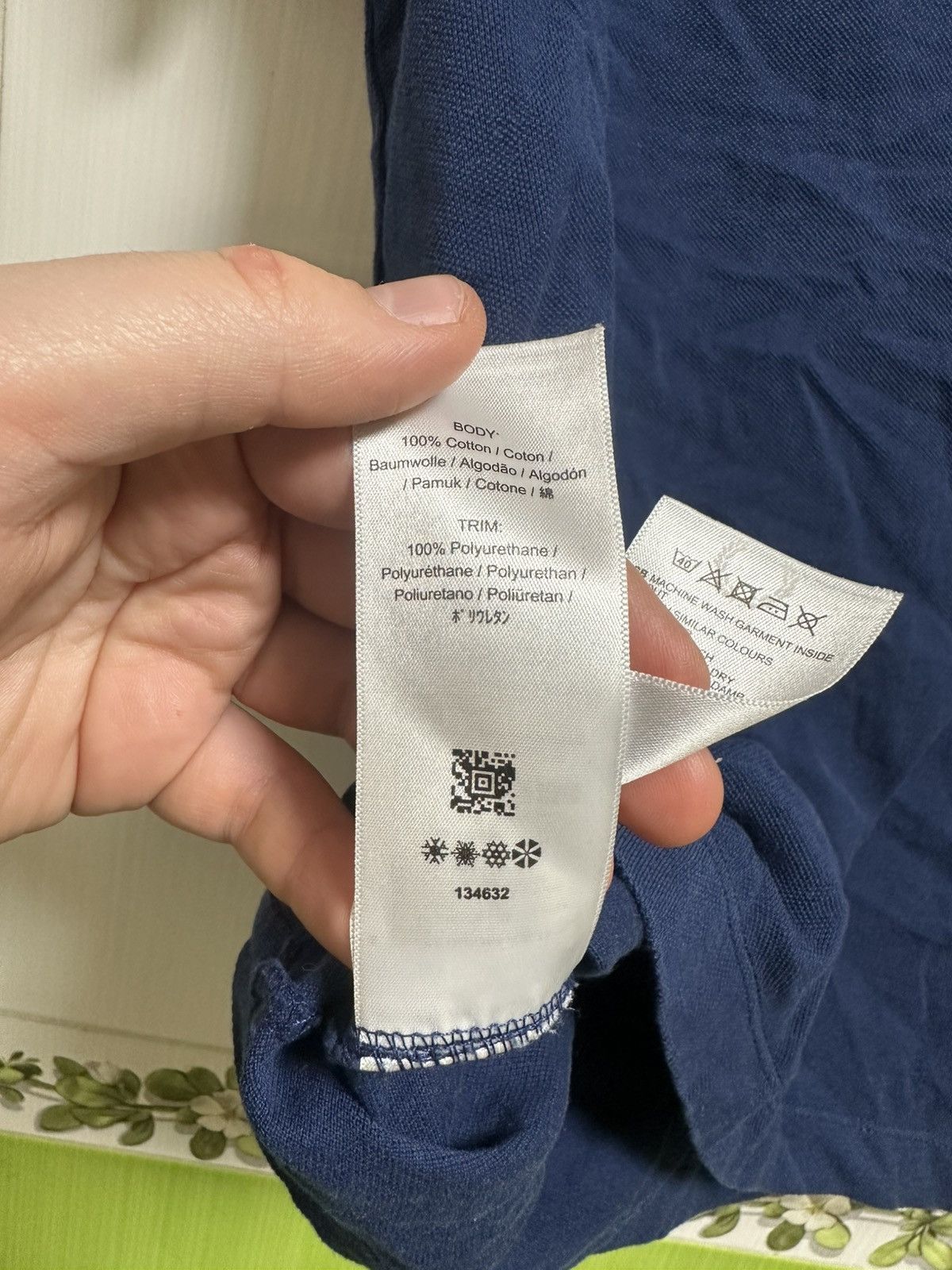 Fred Perry × Raf Simons Women's RAF SIMONS X FRED PERRY Blue Logo Cotton Casual Polo Size S / US 4 / IT 40 - 8 Thumbnail