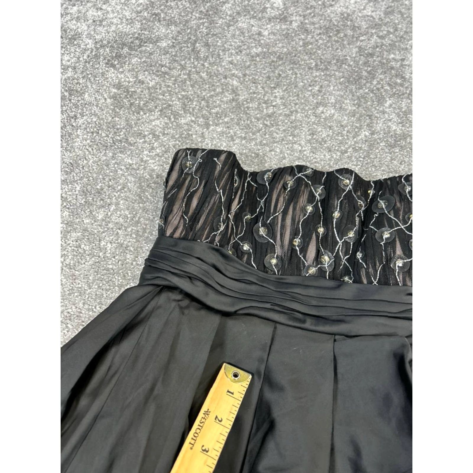 Alice + Olivia Alice + Olivia Dress Womens 3XS Black Blouson A-Line Sleeveless Short Party Cocktail Dress Blouson Size XXS / US 00 / IT 34 - 6 Thumbnail