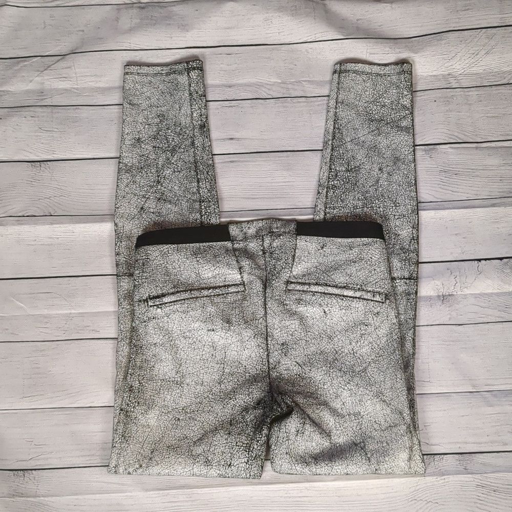 Helmut Lang Helmut lang cracked paint lamb leather pull on pants size 0 Size 25" / US 0 / IT 36 - 4 Thumbnail