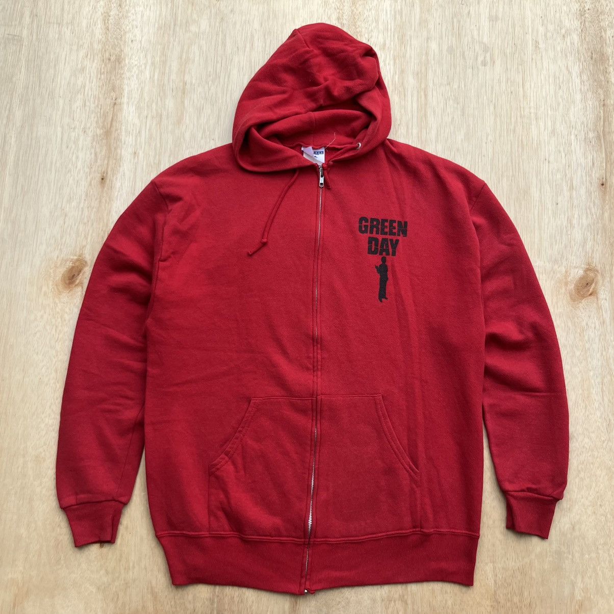 Jerzees GREEN DAY MINORITY 90s RARE HOODIE VINTAGE Size US L / EU 52-54 / 3 - 5 Thumbnail