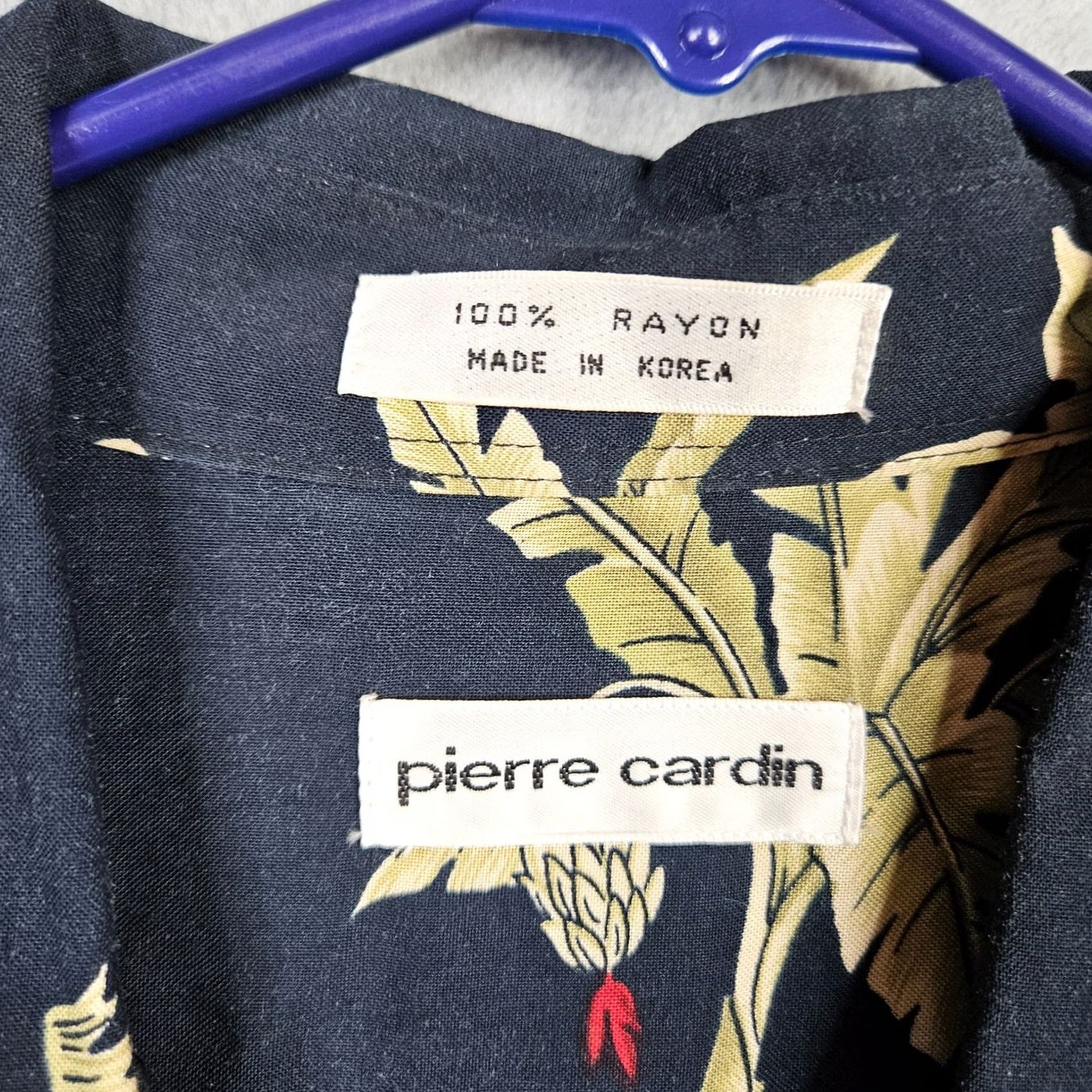 Pierre Cardin Pierre Cardin Men's Aloha Hawaiian Palm Trees Printed Shirt Sz M Size US M / EU 48-50 / 2 - 6 Thumbnail