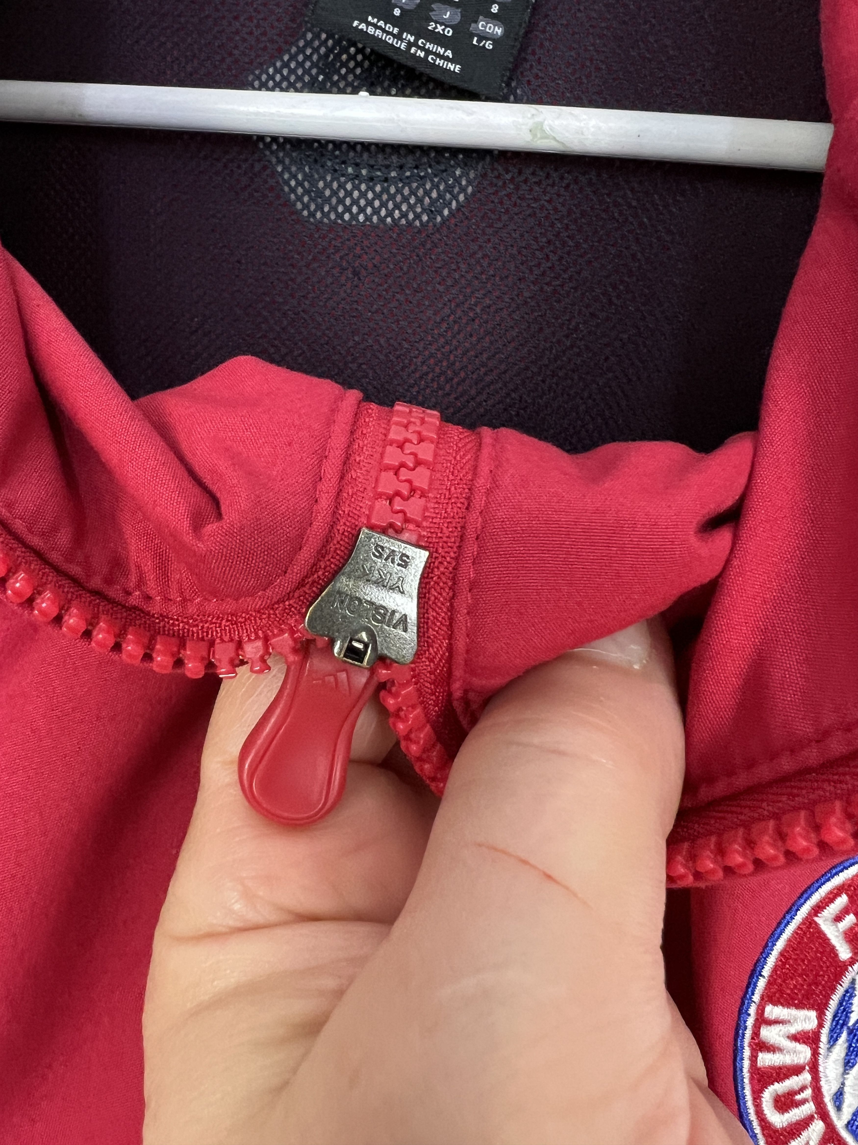 Adidas Vintage Bayern Munich Football Jacket Soccer Track Top Zip Size US L / EU 52-54 / 3 - 4 Thumbnail