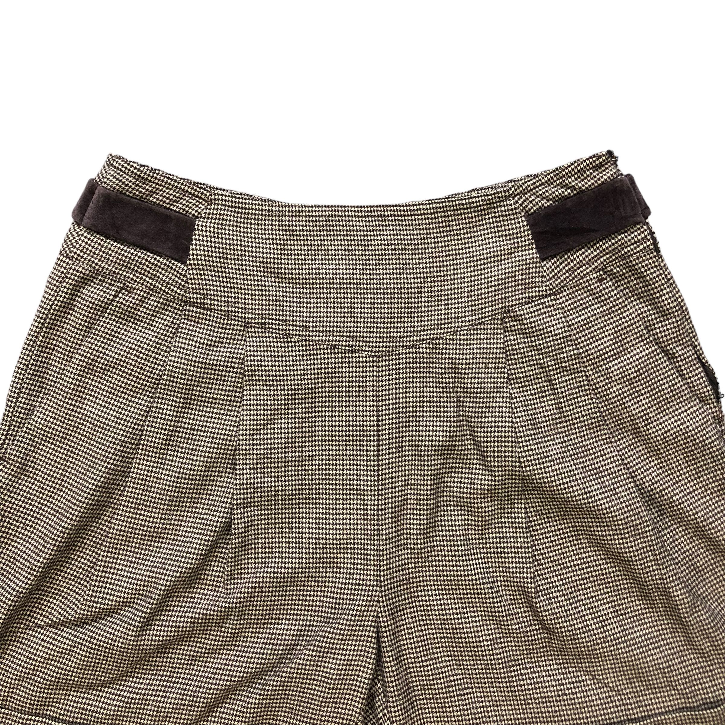 MAX&Co. MAX & CO HOUNDSTOOTH PATTERN SHORT TROUSERS #7279-125 Size 27" / US 4 / IT 40 - 2 Thumbnail