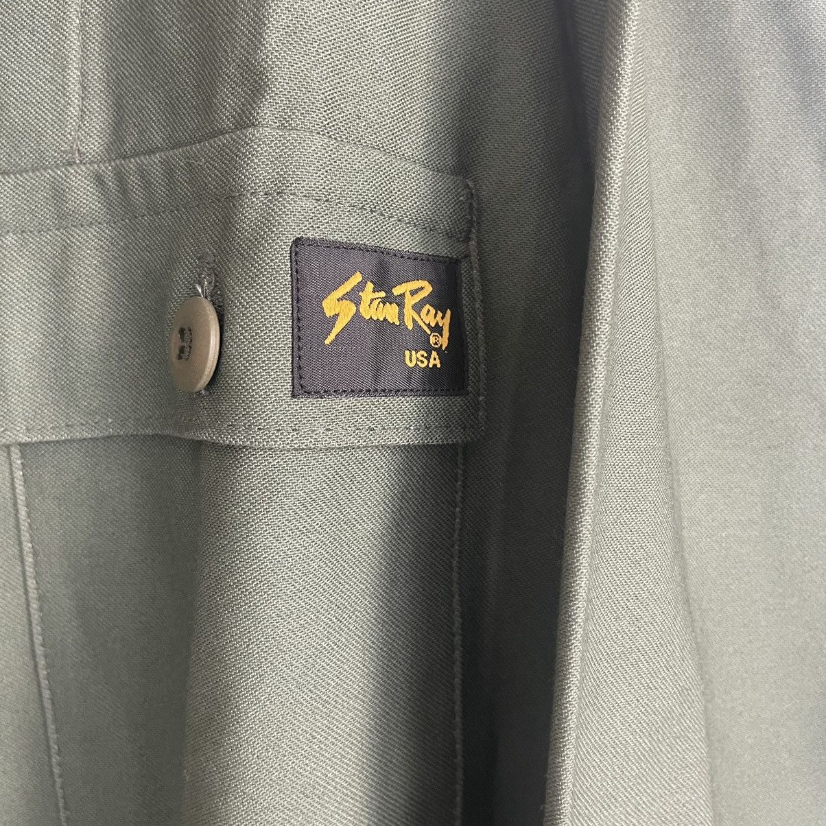 Stan Ray Stan Ray CPO Olive Green Button Down Double Pocket Shirt Size US XL / EU 56 / 4 - 4 Thumbnail