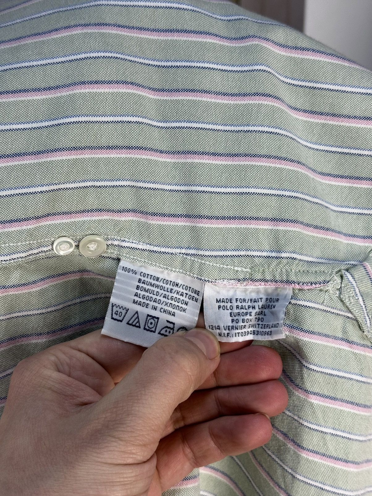 Polo Ralph Lauren POLO by Ralph Lauren Multicolor Striped Long Sleeve Shirt Size US XL / EU 56 / 4 - 9 Thumbnail