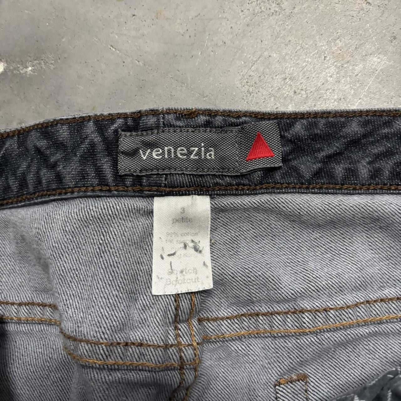 Japanese Brand × Vintage Crazy Vintage Y2K/2000s Grunge Dark Wash Denim Jeans! Size US 34 / EU 50 - 7 Thumbnail