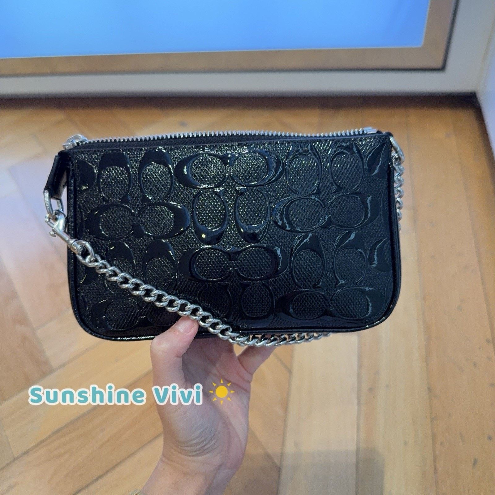 Coach NWT Coach Nolita 19 In Signature Leather Heart Charm CCZ27 Size ONE SIZE - 7 Thumbnail