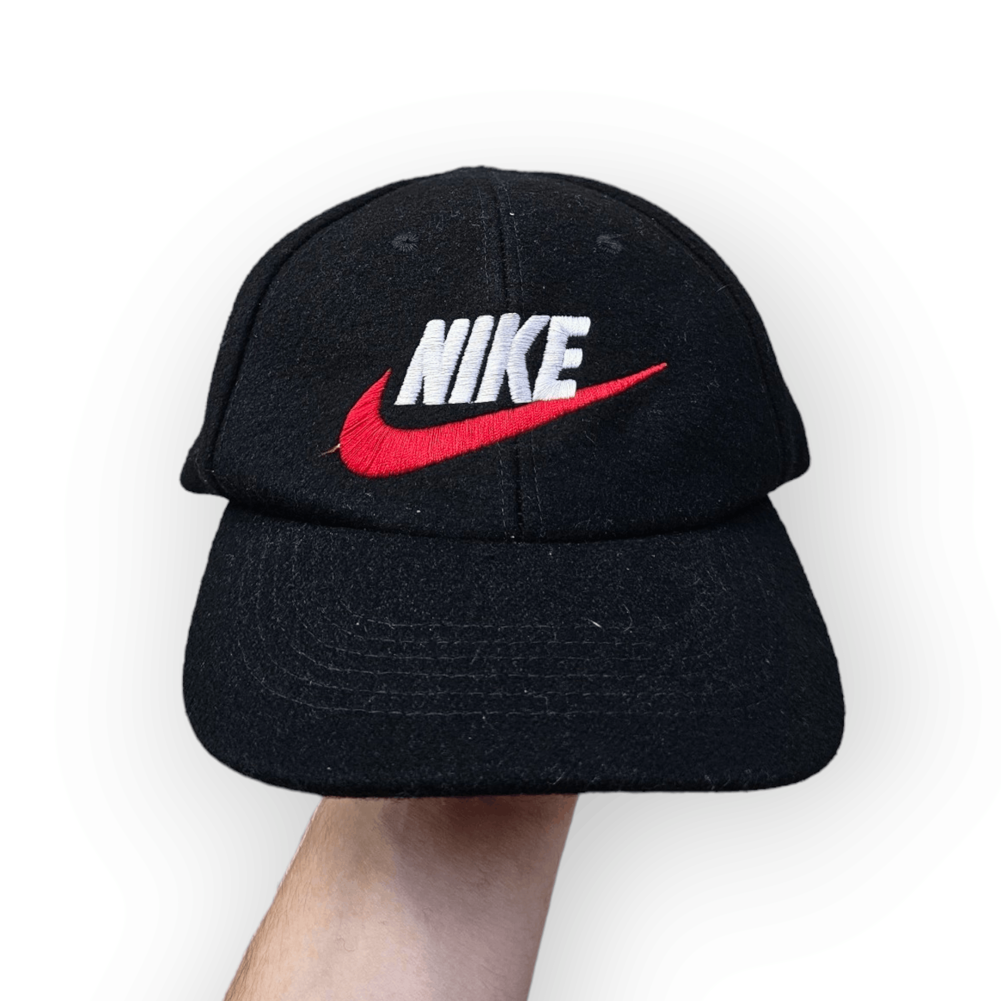 Nike × Vintage Nike Big Logo Wool Hat Size ONE SIZE - 1 Thumbnail