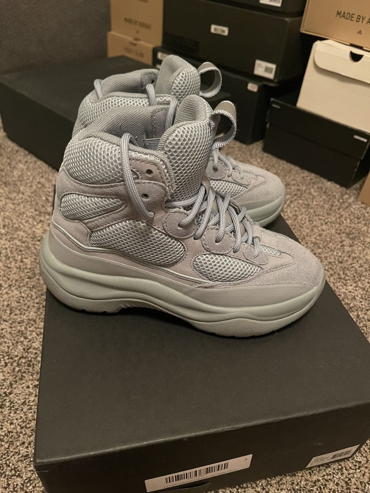 Yeezy Season House Blue Desert Boot