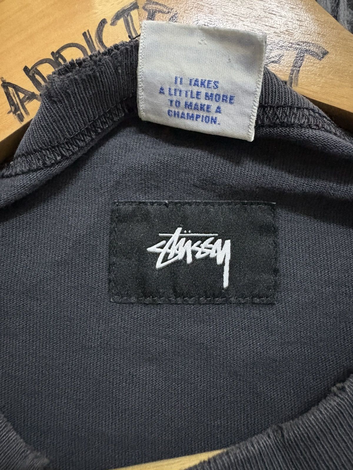 Stussy 🔥HOT🔥VINTAGE DISTRESSED STUSSY WORLD TOUR X CHAMPION Size US S / EU 44-46 / 1 - 6 Thumbnail