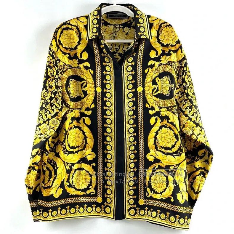 Versace Versace A silk shirt full of prints Size US XS / EU 42 / 0 - 1 Thumbnail