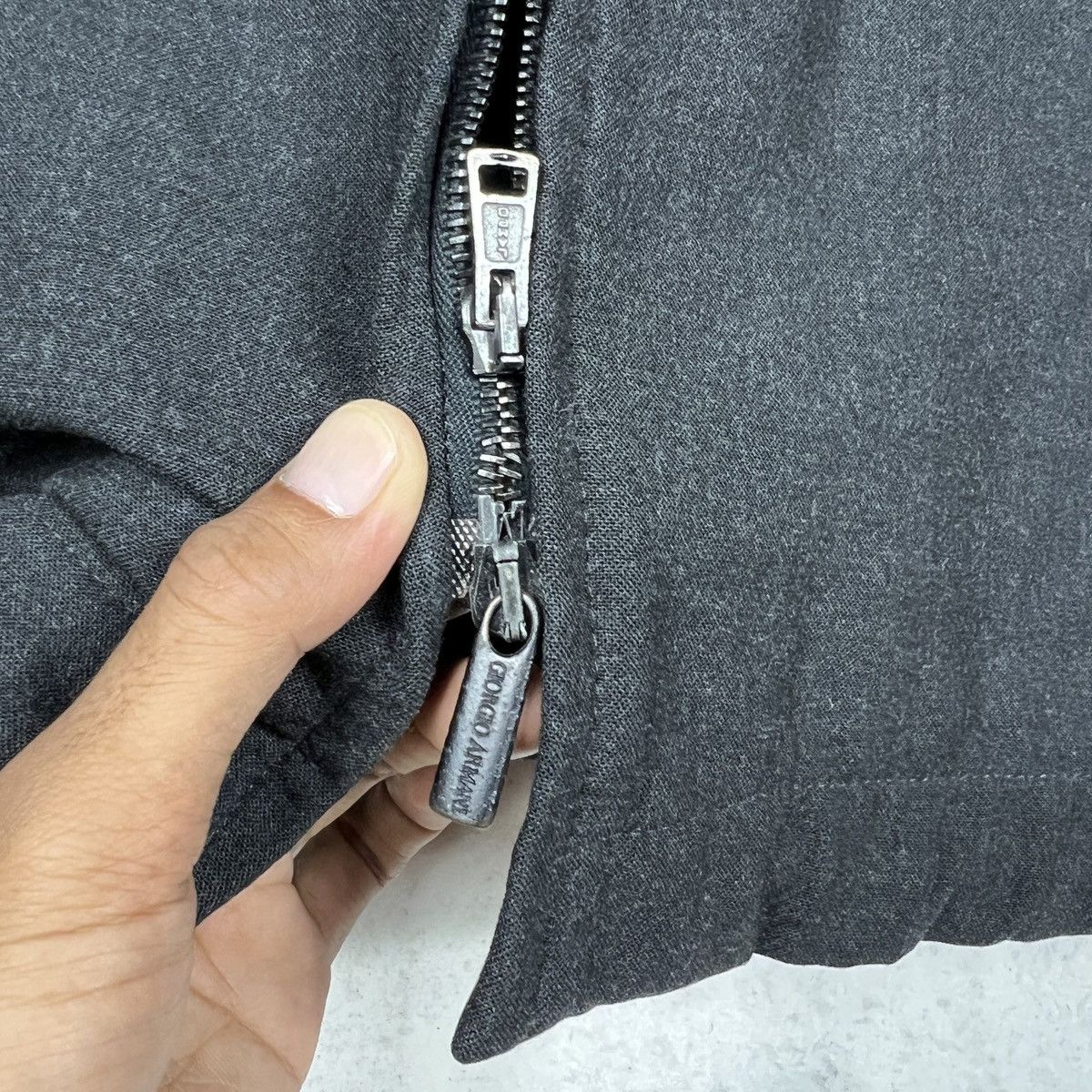 Giorgio Armani 🔥 Giorgio Armani High Neck Zip Up Jacket Made In Italy Size US M / EU 48-50 / 2 - 12 Thumbnail