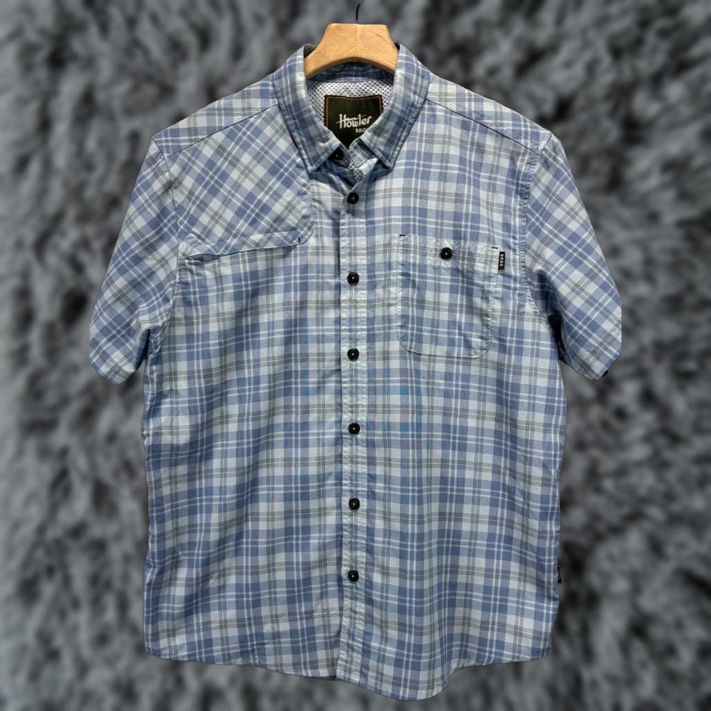 Howler Brothers Howler Brothers Men's Plaid Short Sleeve Button Up Shirt Small Multicolor Nylon Size US S / EU 44-46 / 1 - 1 Thumbnail