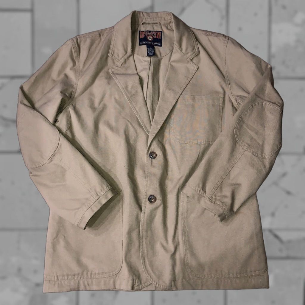 CO Duluth Trading Co Mens Beige Jacket Two Button Front L Regular Cotton Front-Button Beige Mens Size L Size US L / EU 52-54 / 3 - 1 Thumbnail