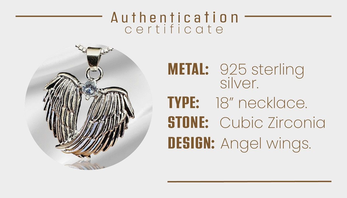 Other 925 Sterling Silver Angel Cubic Zirconia 18” Necklace Size ONE SIZE - 5 Thumbnail