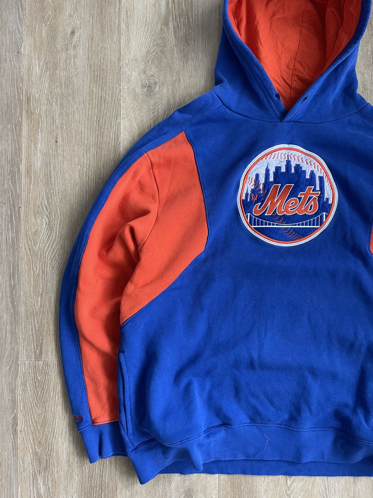 Mitchell & Ness × Vintage VINTAGE Y2K MITCHELL & NESS HEAVYWEIGHT HOODIE Size US XL / EU 56 / 4 - 3 Thumbnail