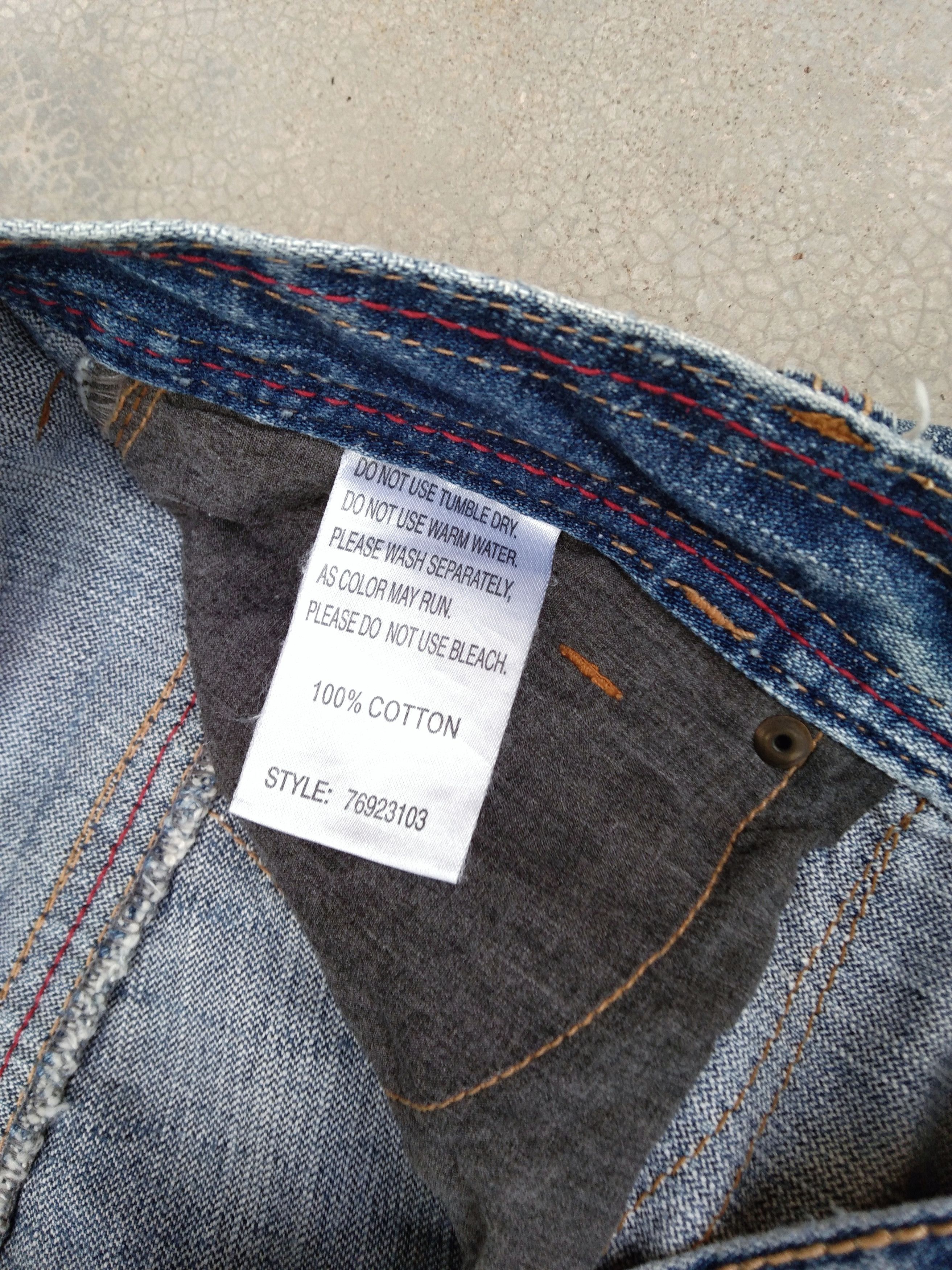 Japanese Brand Vintage Exhibitionist Selvedge Redline Jeans 33x32 Size US 33 - 7 Thumbnail