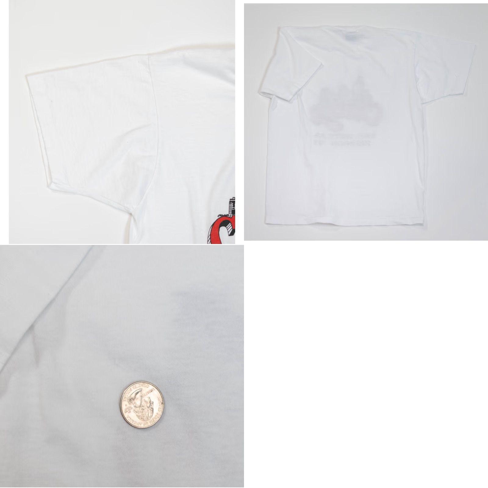 Vintage VINTAGE Chicago T Shirt Men's L Screen Stars Crew Neck White Cotton Graphic Print Band City USA 2000s 90s Size US L / EU 52-54 / 3 - 8 Thumbnail