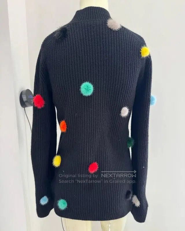 Fendi Fendi Black Cashmere High Neck Sweater . Size S / US 4 / IT 40 - 2 Thumbnail