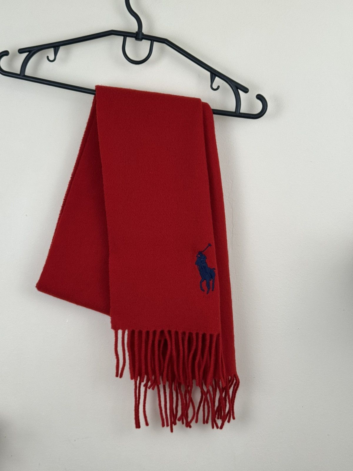 Polo Ralph Lauren Polo Ralph Lauren Scarf Red Luxury Big Pony Lambs Wool Size ONE SIZE - 1 Thumbnail