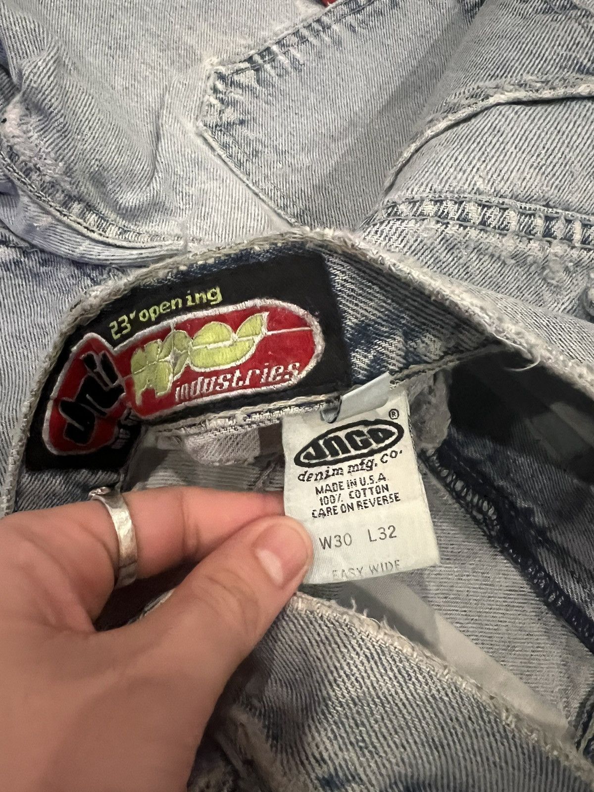 JNCO Vintage 90’s JNCO Easy Wide Crown Big Rig Pockets Denim Size US 30 / EU 46 - 3 Thumbnail