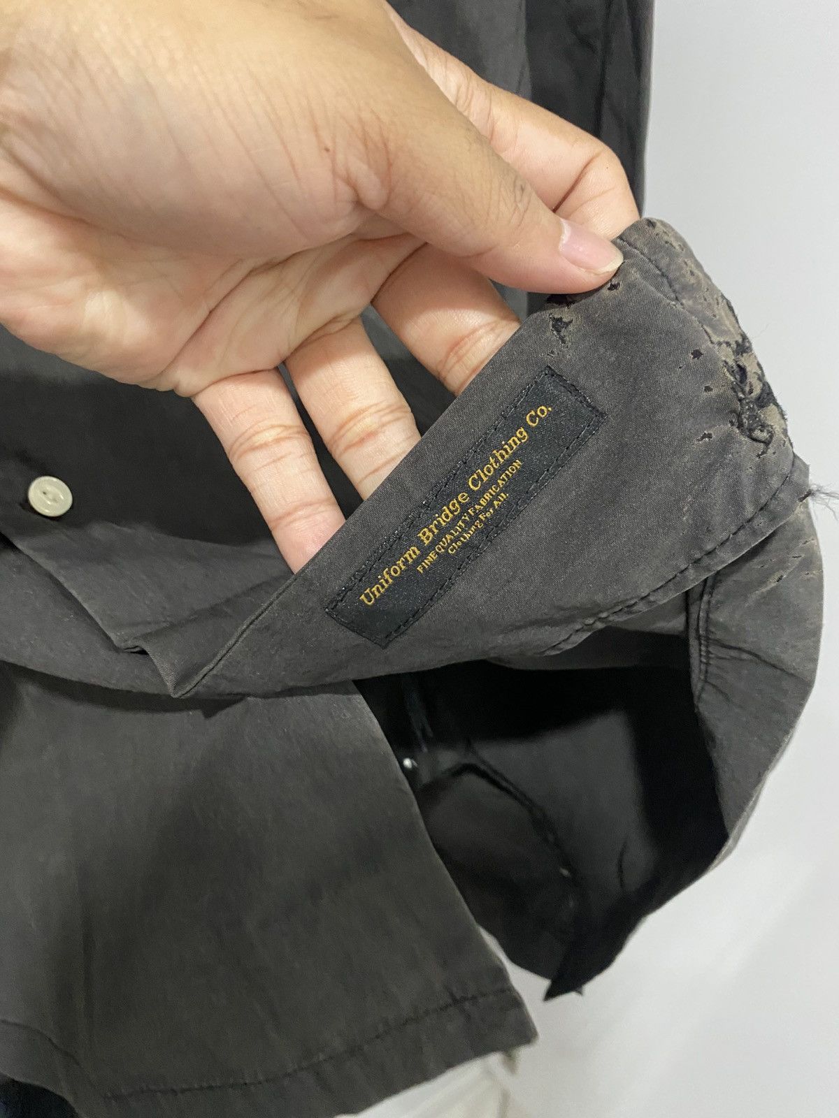 Japanese Brand UB distressed sunfaded shirt Size US XL / EU 56 / 4 - 7 Thumbnail