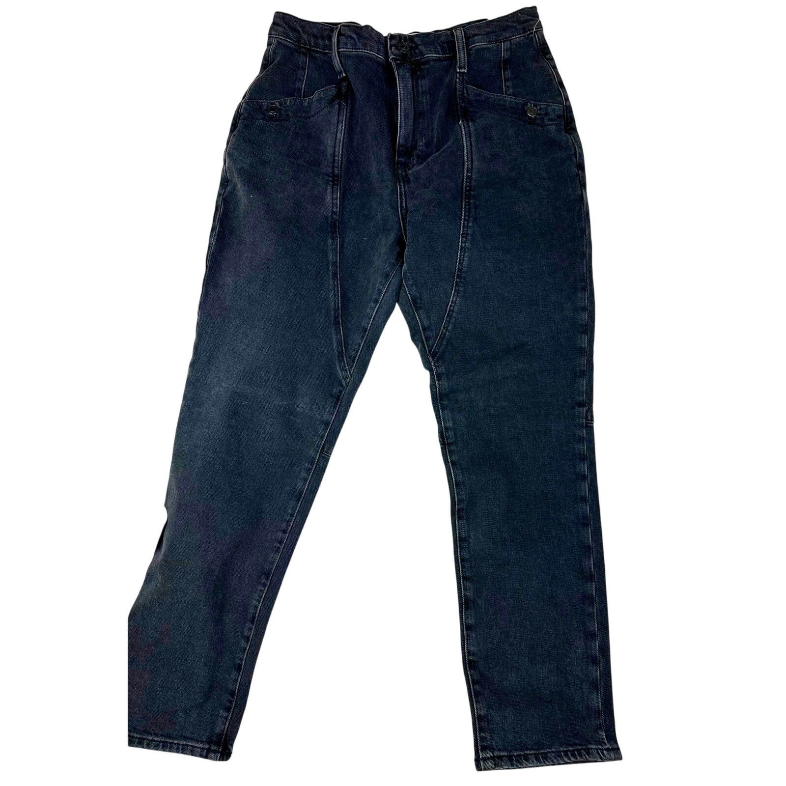 Free People Free People Beacon Mid Rise Slim Crop Jeans Black Quartz 30 Size 30" / US 8 / IT 44 - 16 Thumbnail