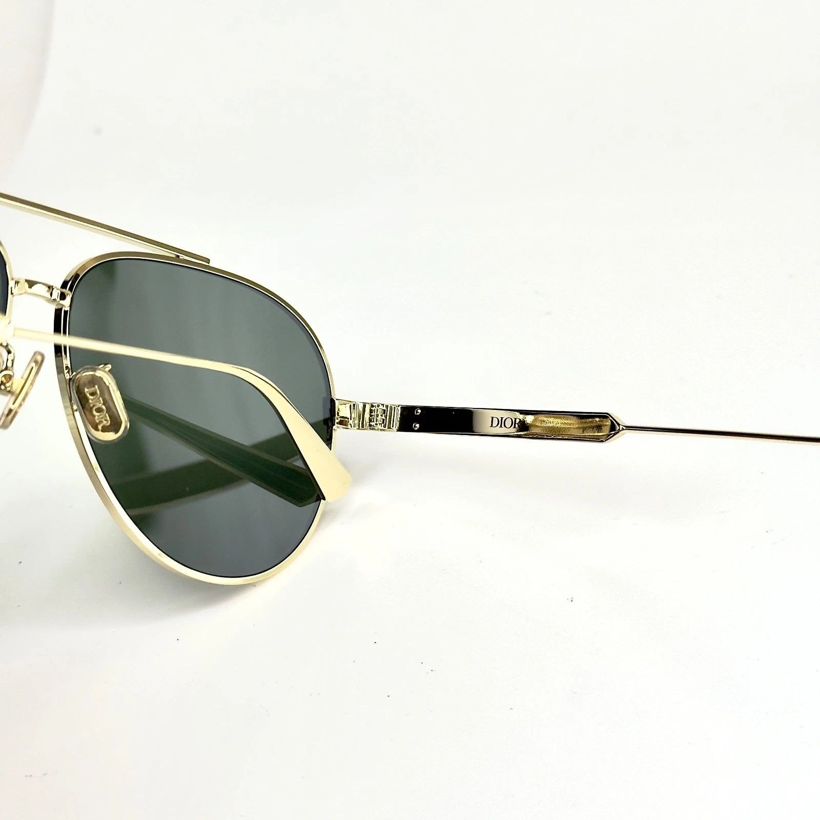 Christian Dior Monsieur CHRISTIAN DIOR Gold Green Cannage A1U CD40165U DIORCANNAGE Size ONE SIZE - 8 Thumbnail