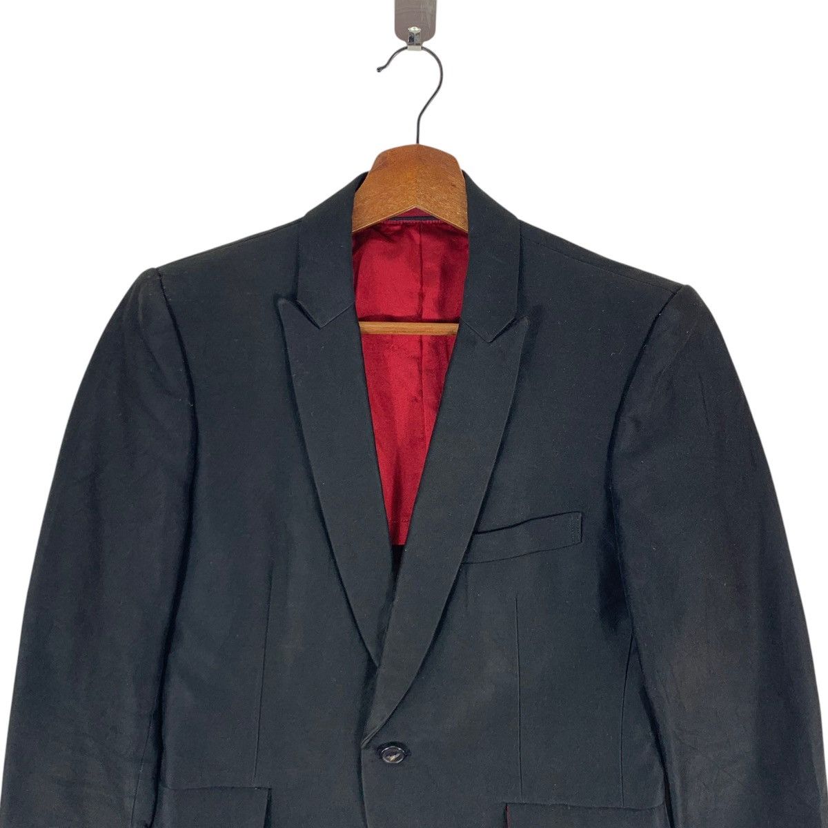 Attachment VINTAGE ATTACHMENT KAZUYUKI KUMAGAI BLACK COAT BLAZER Size US S / EU 44-46 / 1 - 4 Thumbnail