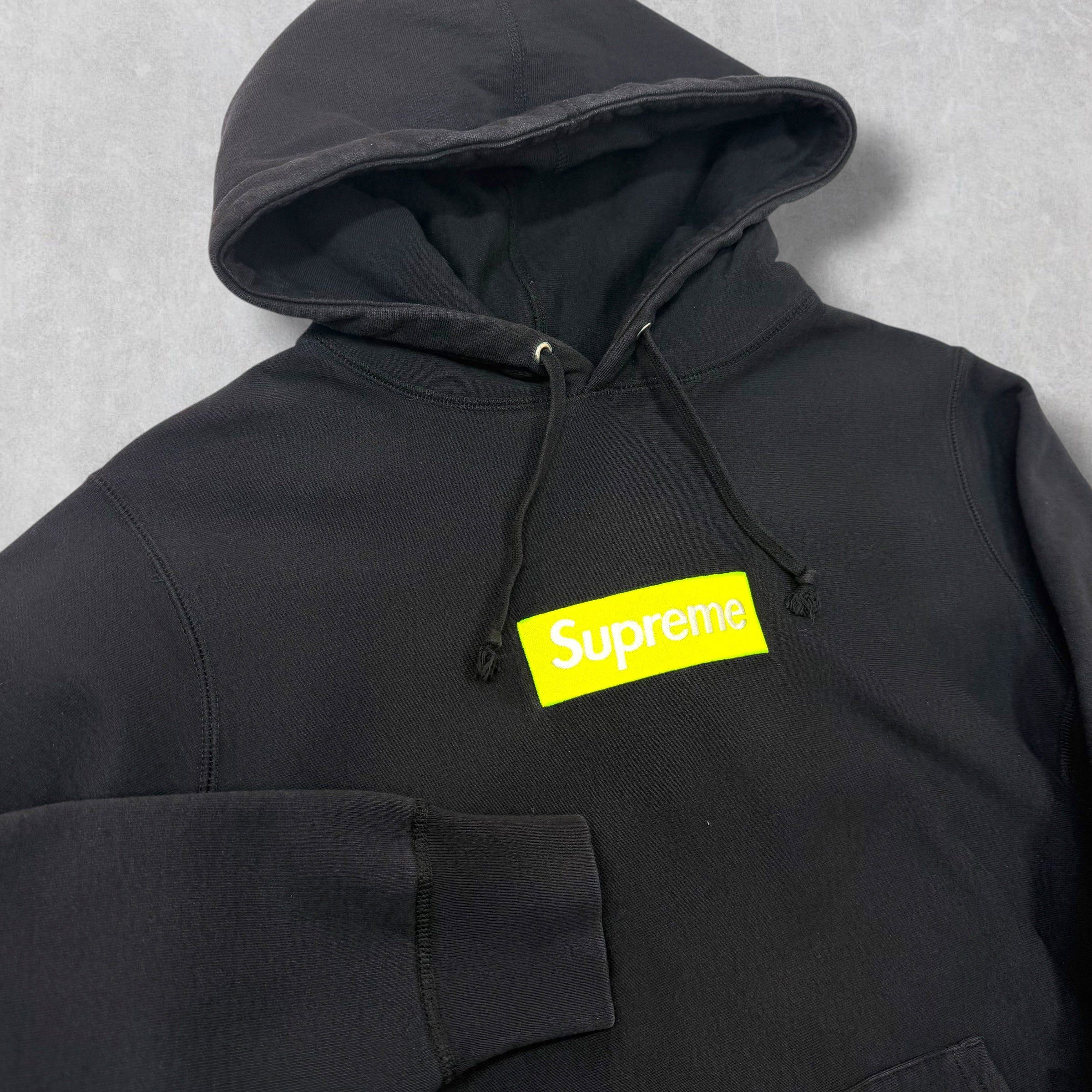 Supreme Supreme Neon Box Logo Hoodie Black M Size US M / EU 48-50 / 2 - 3 Thumbnail