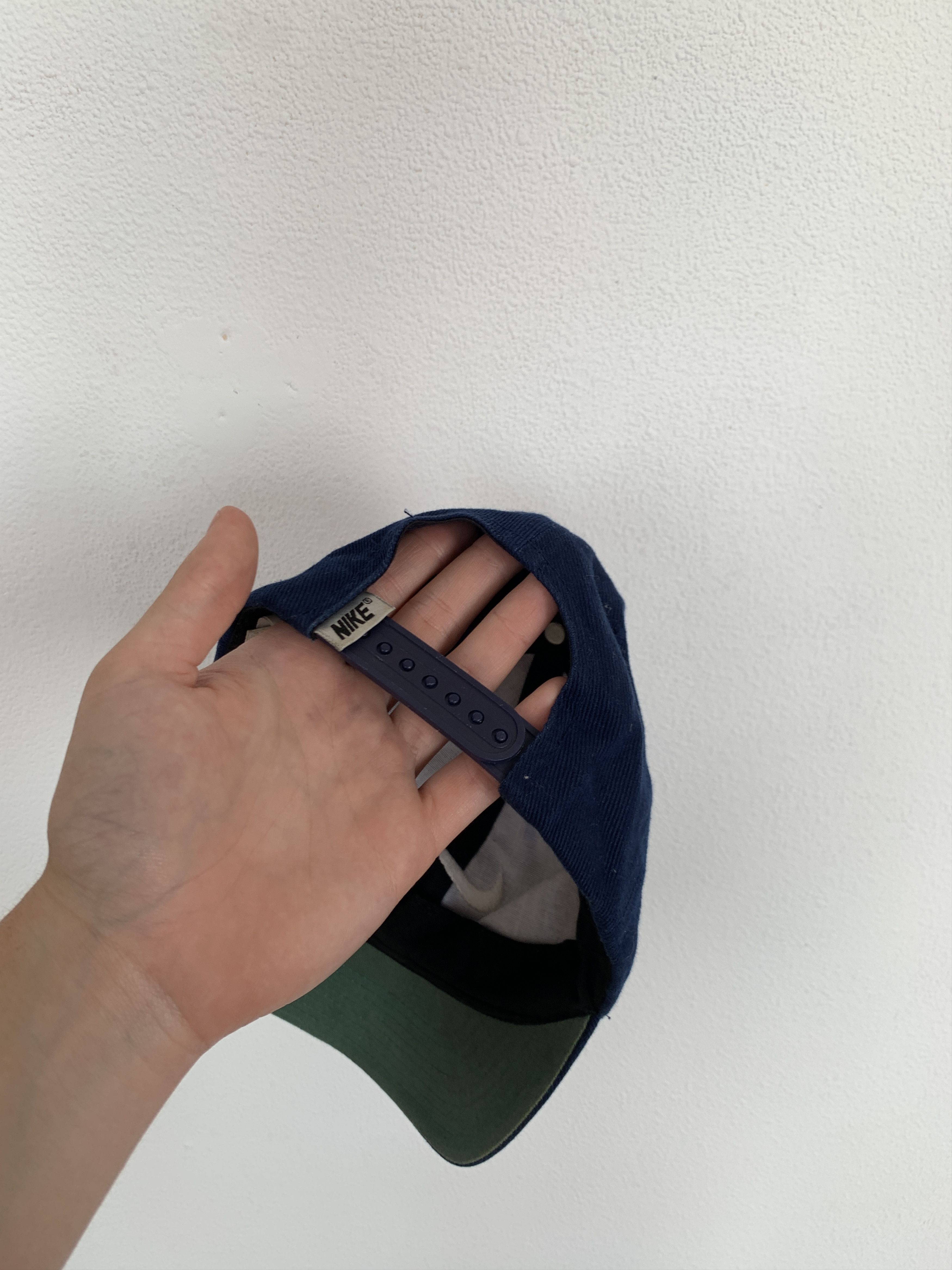 Nike Vintage Nike 90s Small Swoosh Blue Baseball Cap Hat OS Size ONE SIZE - 3 Thumbnail