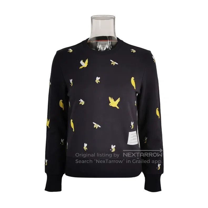 Thom Browne Thom Browne Cotton bird bee pattern sweatshirt Size XS / US 0-2 / IT 36-38 - 1 Thumbnail
