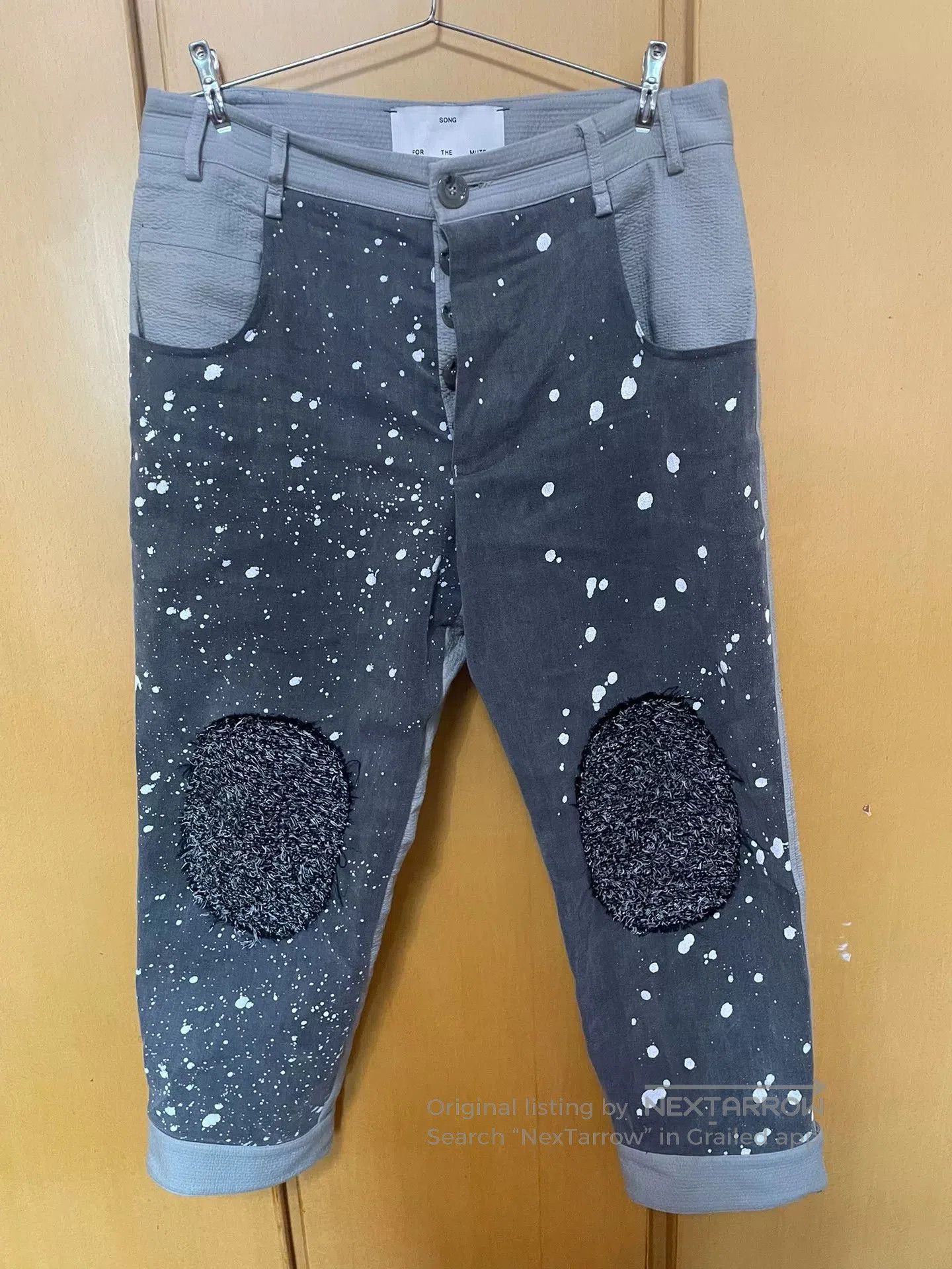 Song For The Mute splatter design cropped pants by song for the mute. Size US 32 / EU 48 - 1 Thumbnail