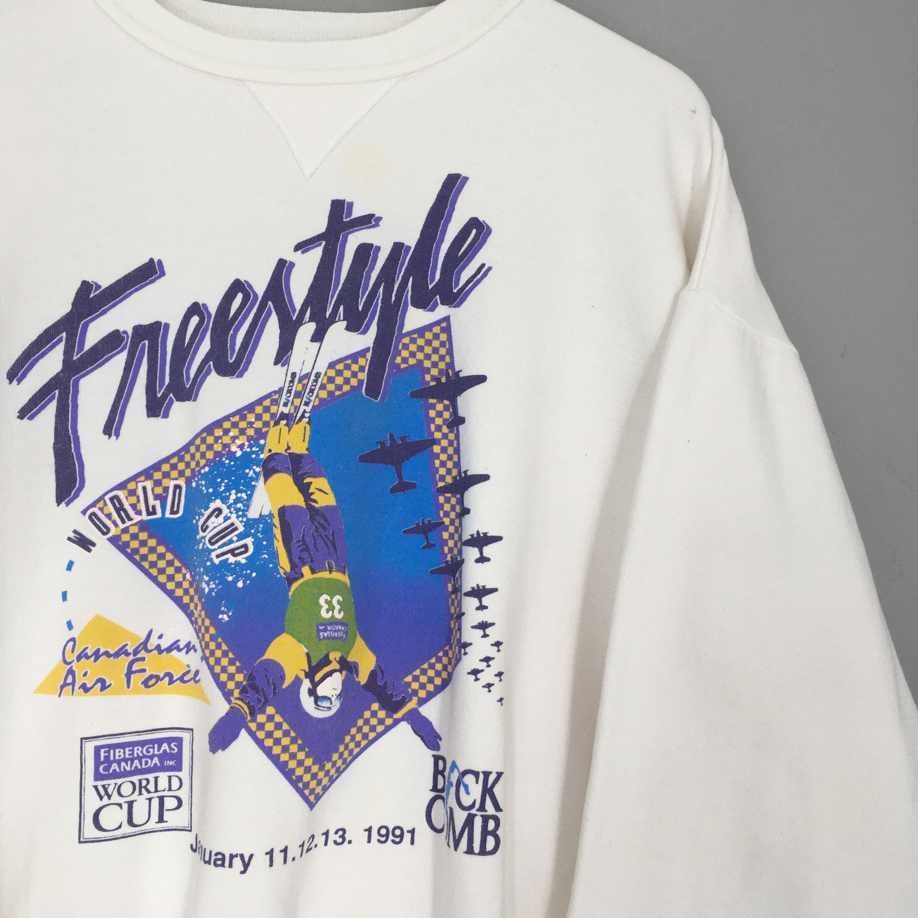 Beauty Beast × Vintage Vintage 90s Freestyle Ski World Cup Sweatshirt Large Size US L / EU 52-54 / 3 - 2 Thumbnail