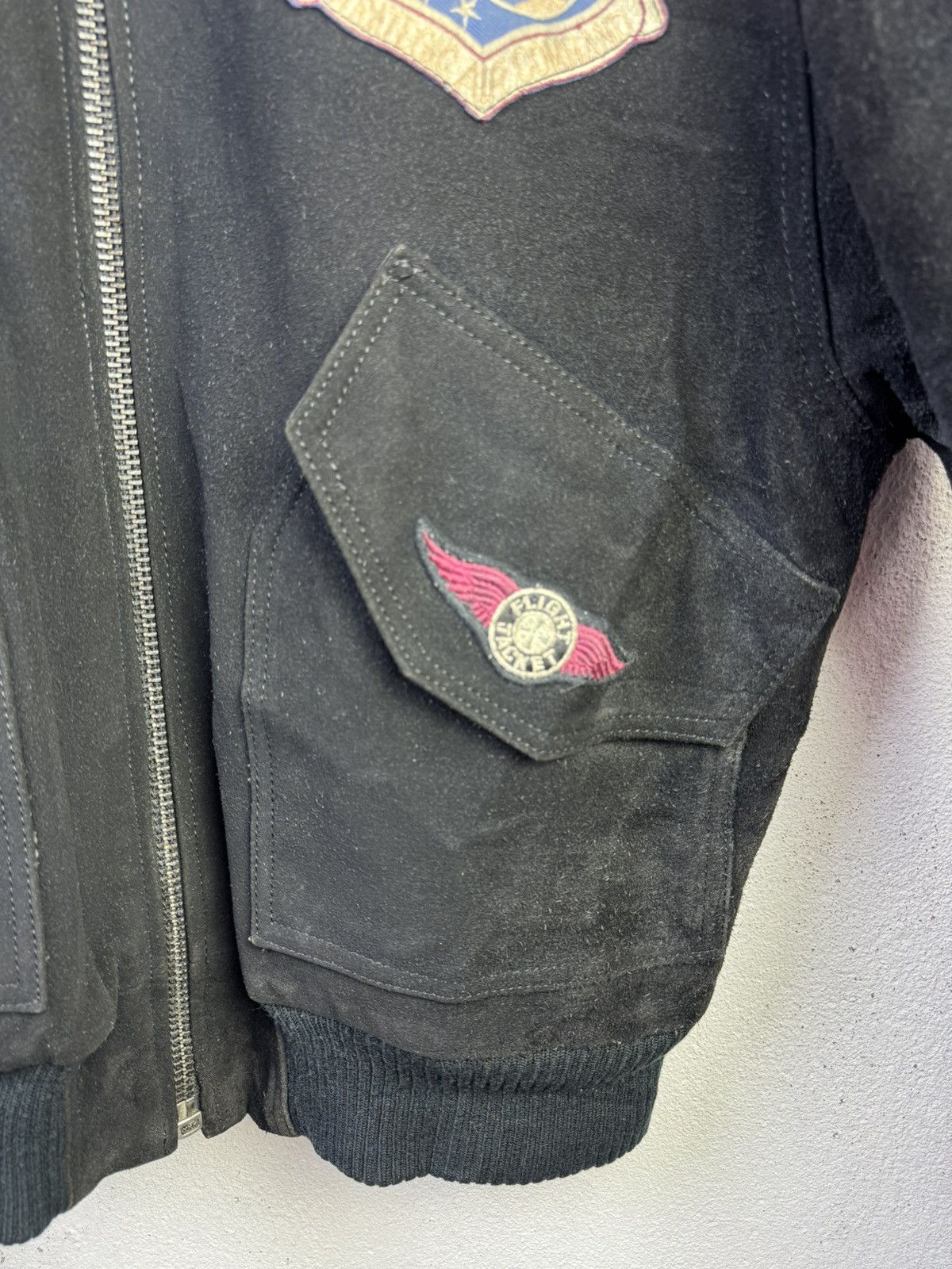 Vintage Vintage suede Bomber Deuxas Original Jacket By Creek Co,ltd Size US L / EU 52-54 / 3 - 6 Thumbnail