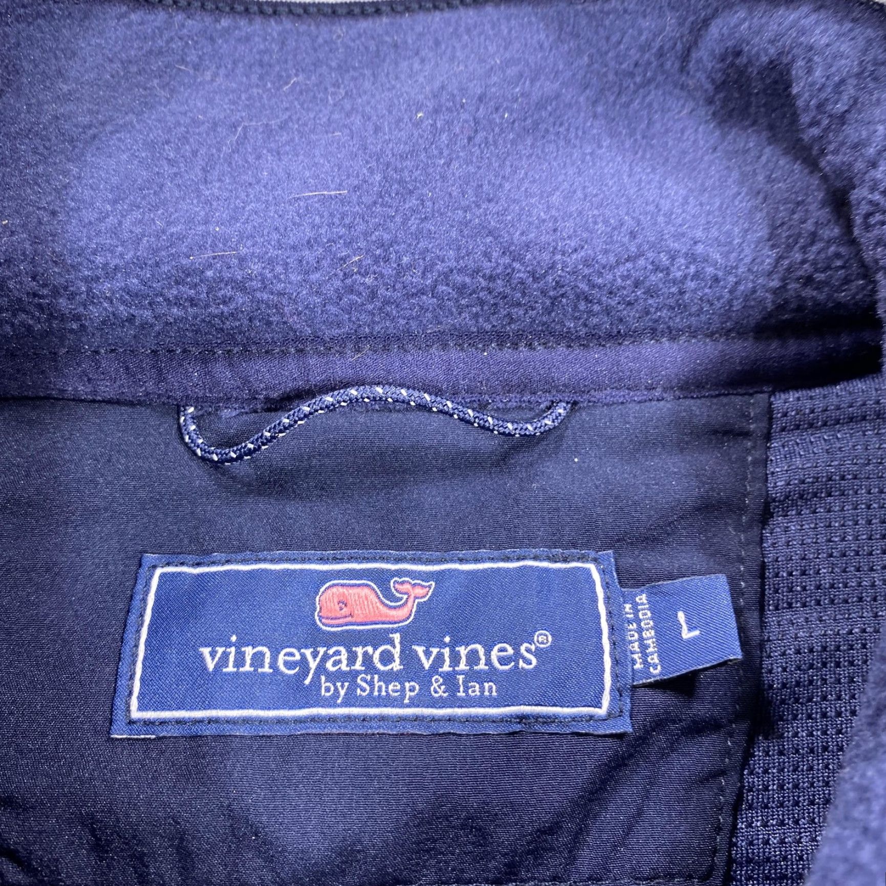 Vineyard Vines Vineyard Vines Sweater Vest Mens Large Blue Full Zip Fleece Mock Neck Logo Size US L / EU 52-54 / 3 - 3 Thumbnail