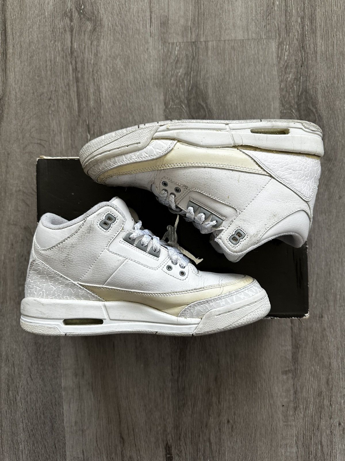 Jordan Brand × Nike Air Jordan 3 Retro GS ‘Pure’ Size US 6 / EU 39 - 2 Thumbnail