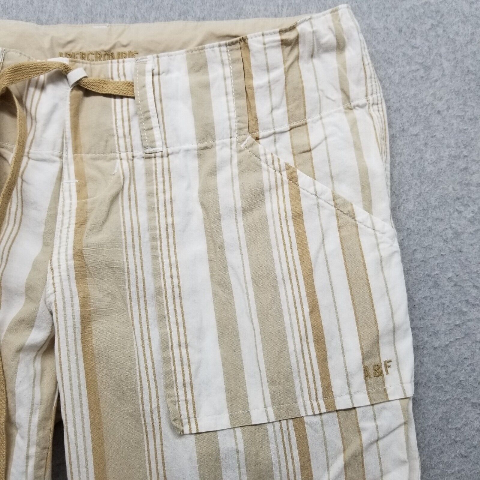 Abercrombie & Fitch Abercrombie & Fitch Pants Womens Flared Pockets Drawstring Size 30" / US 8 / IT 44 - 6 Thumbnail