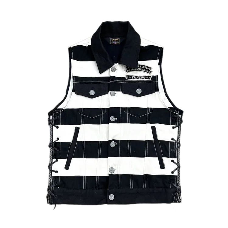 Vanson Leathers Vintage Vanson Prisoner Vest Size US S / EU 44-46 / 1 - 1 Thumbnail
