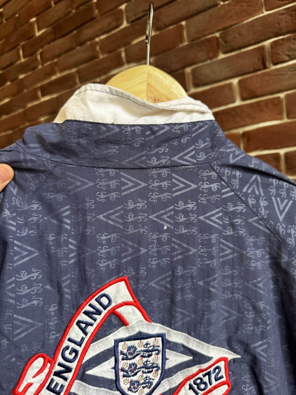 Umbro England 1990 1991 1992 tracksuit jacket bomber pre-match kit Size US L / EU 52-54 / 3 - 10 Thumbnail