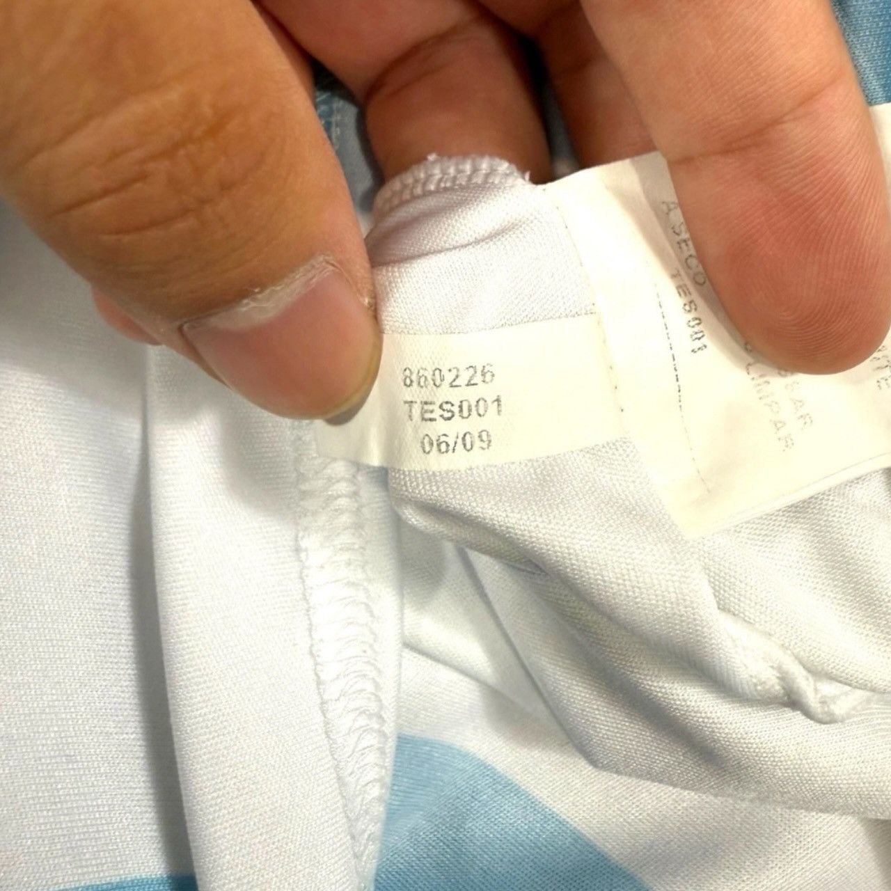 Adidas Argentina 2007-09 Home Football Shirt Soccer Jersey Adidas Size US L / EU 52-54 / 3 - 8 Thumbnail
